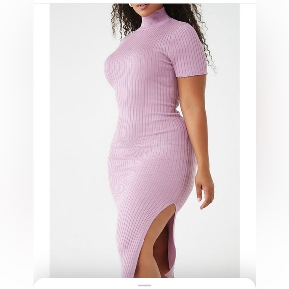 Forever 21 Mock Neck MIDI Dress - Picture 2 of 2
